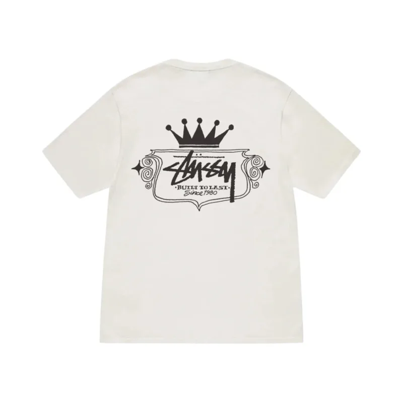 Stüssy Built To Last Tee Pigment Dyed Natural White - L