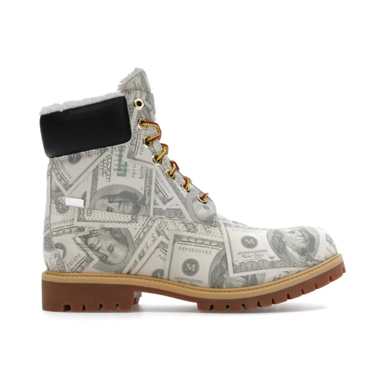 Timberland 6" Premium Waterproof Boot Supreme MM6 Maison Margiela $100 Bills - 44