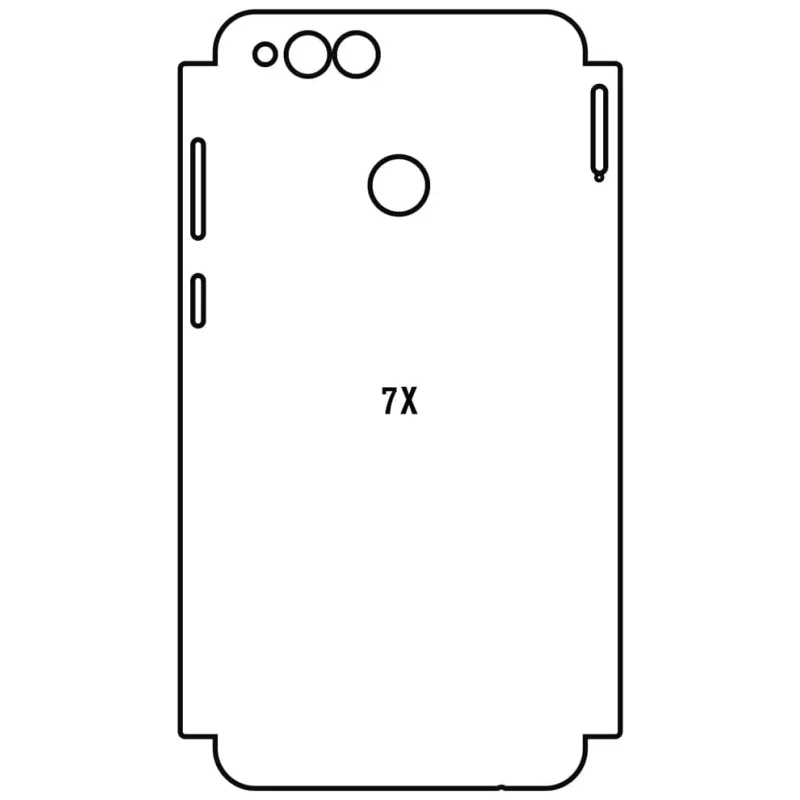 Sunshine Honor 7X Zadná Hydrogél ochranná fólia Strih: Zadná časť a rám 5, Typ fólie: Číra