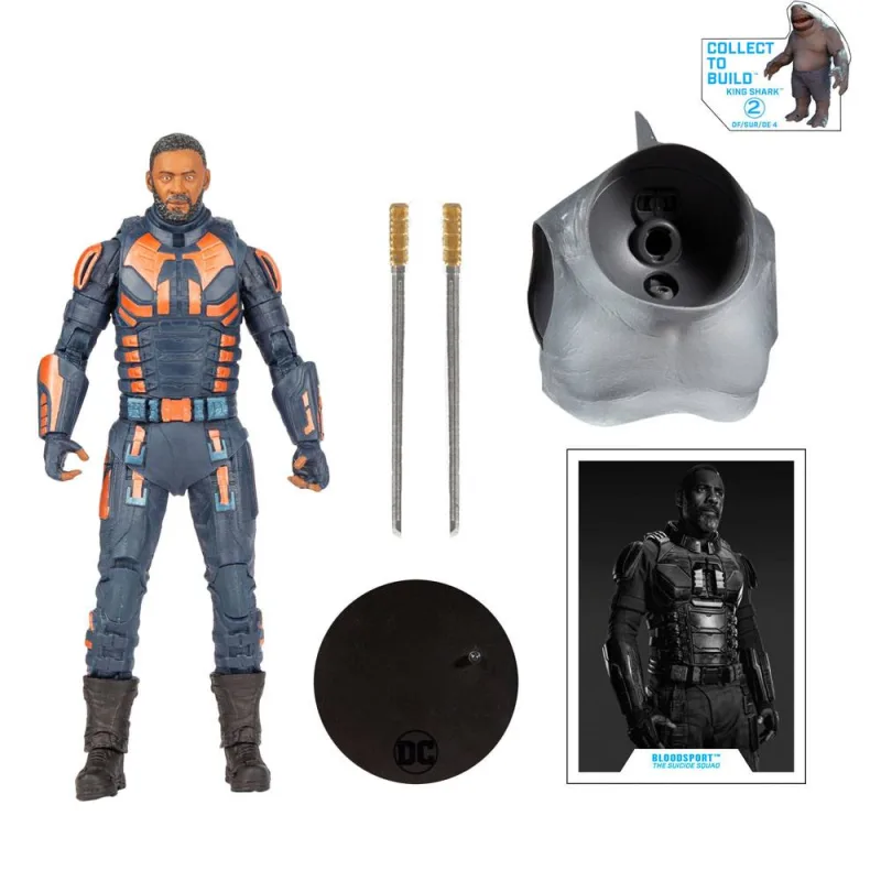 Suicide Squad Build A akčná figúrka Bloodsport (Unmasked) 18 cm