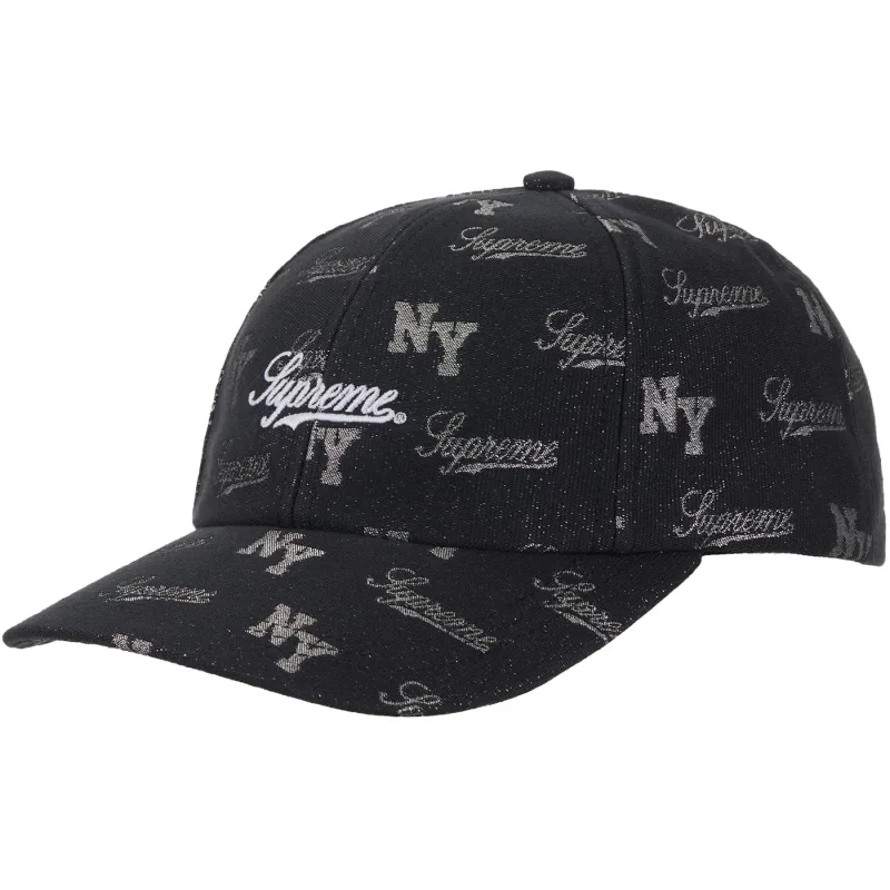 Supreme Monogram 6-Panel Cap Black - OS