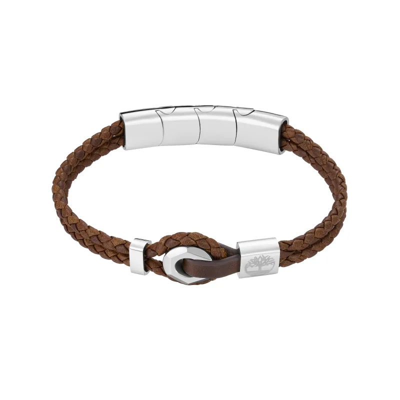 Hnedý pánsky kožený náramok Timberland TDAGB0002502