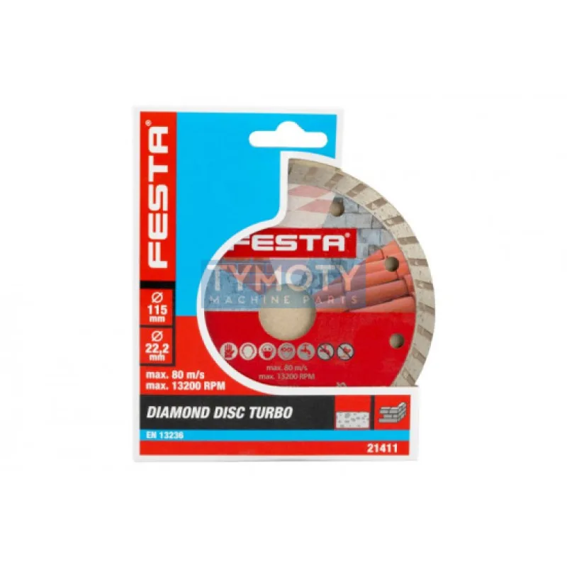 Kotúč diamantový TURBO 115x2, 2x22, 2 mm, FESTA 21411