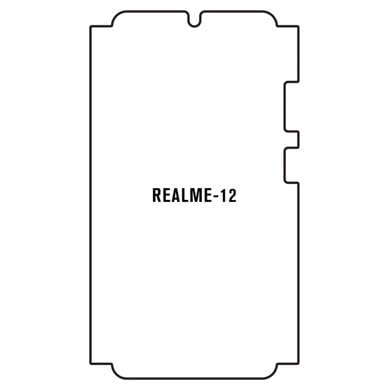 Sunshine Realme 12 5G Predná Hydrogél ochranná fólia Strih: Predná časť a rám, Typ fólie: Anti-Spy (Privacy)