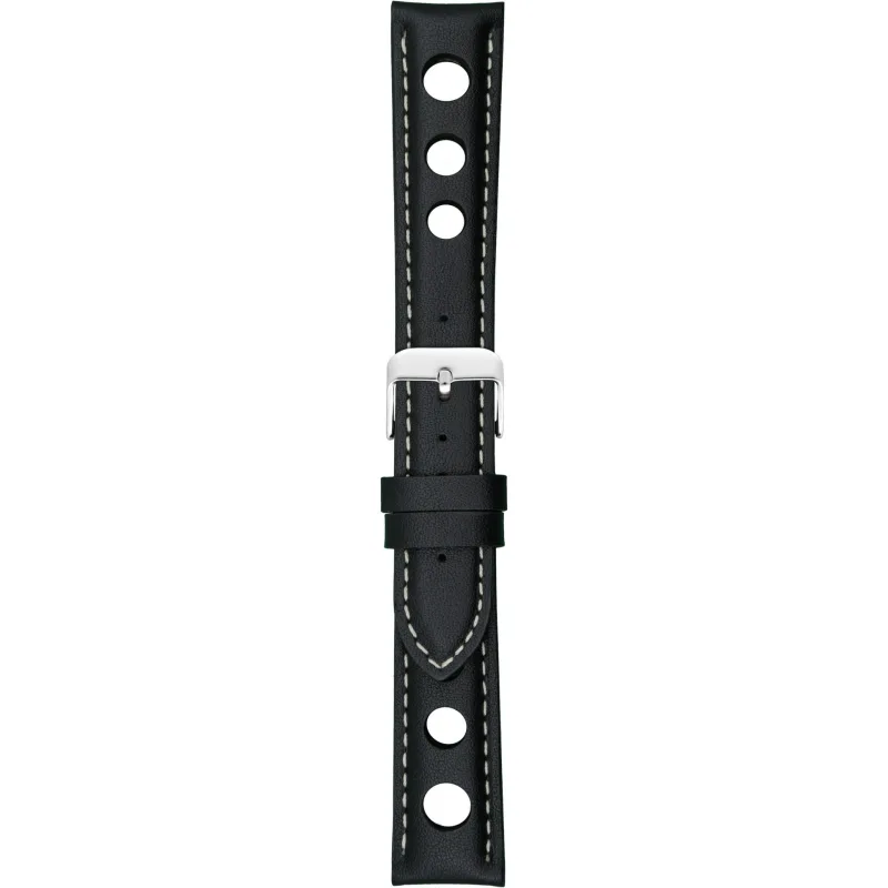 Kožený remienok na hodinky 18 mm čierny A-NIS AK1639.01S09-18
