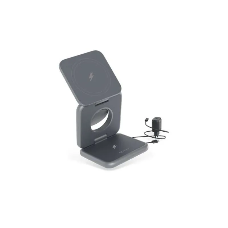 iStores by EPICO Mag+ Foldable Wireless Charger MagSafe compatible - vesmirne šedá (9915111900094)