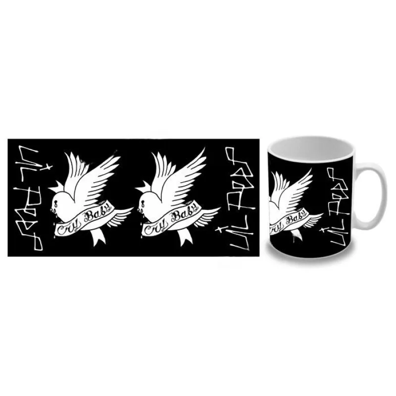 Lil Peep - Cry Baby Logo Black (hrnček)