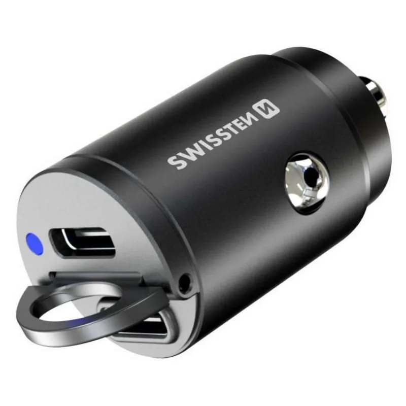 Swissten CL adaptér Power Delivery 2x USB-C 30W nano černý (20111800)