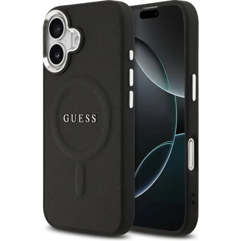 Guess PU Saffiano MagSafe kryt iPhone 17 čierny 57983127066