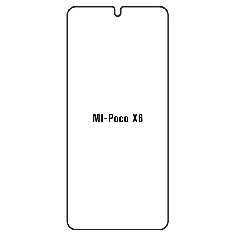Sunshine Xiaomi Poco X6 5G Predná Hydrogél ochranná fólia Strih: Predná 2, Typ fólie: Anti-Spy (Privacy)