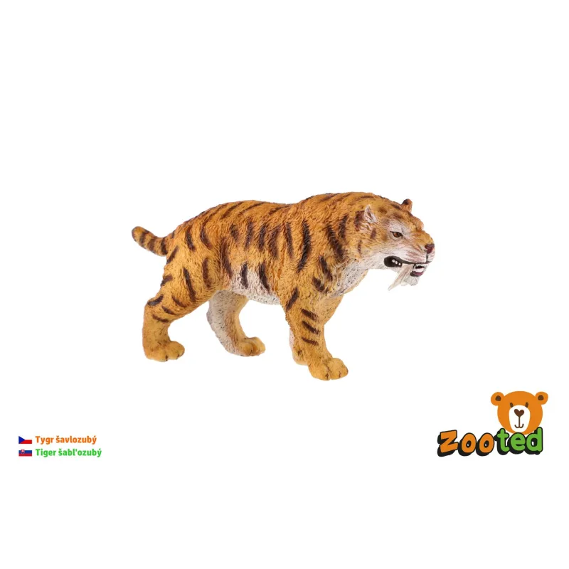 ZOOted Tiger šabľozubý zooted plast 13cm