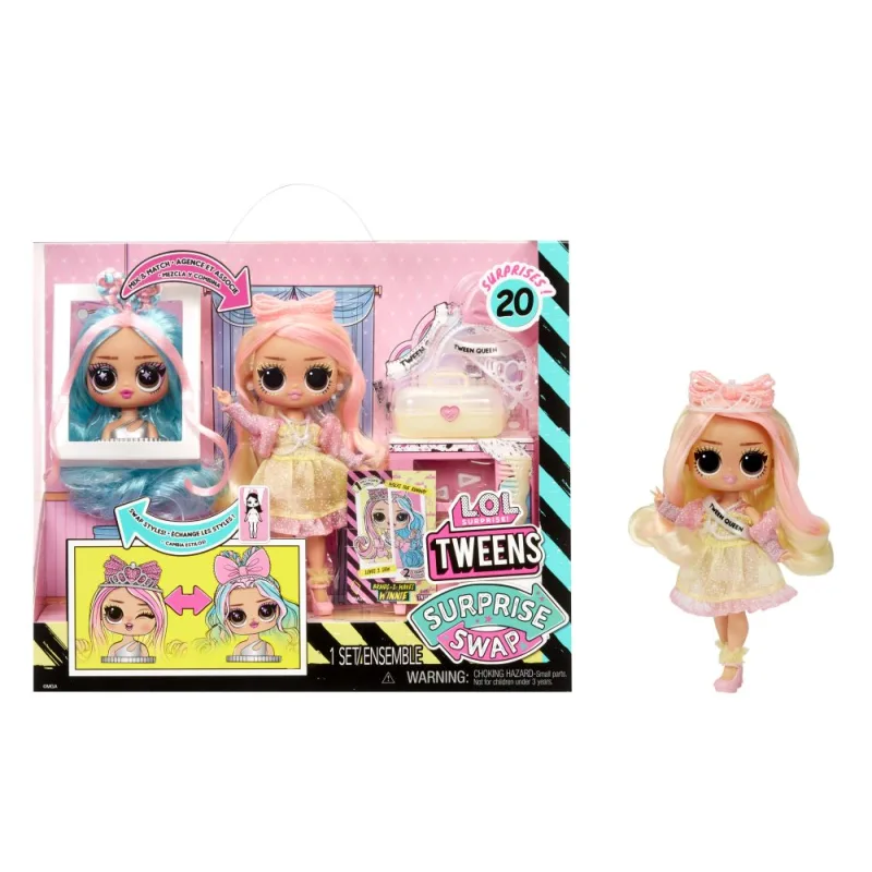 MGA L.O.L. Prekvapenie! Výmena bábiky Tweens a mini Tweens s česacou hlavou - Winnie