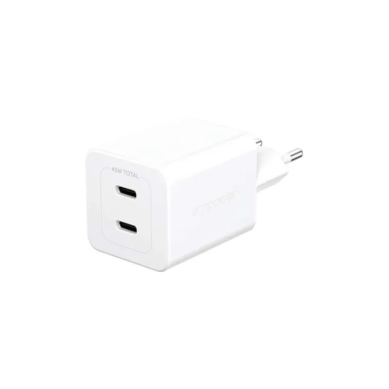 PanzerGlass EMPOWER Grand Prix Dual USB-C GaN 45W - White (EM58685)