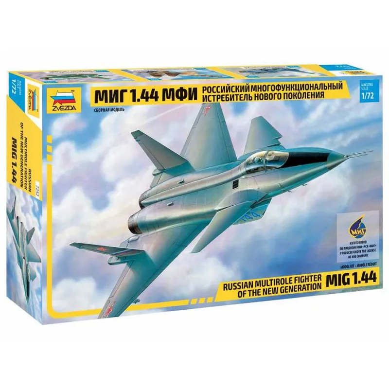 Zvezda Model Kit lietadlo 7252 - MIG 1.44 Russian Multirole Fighter (1:72)