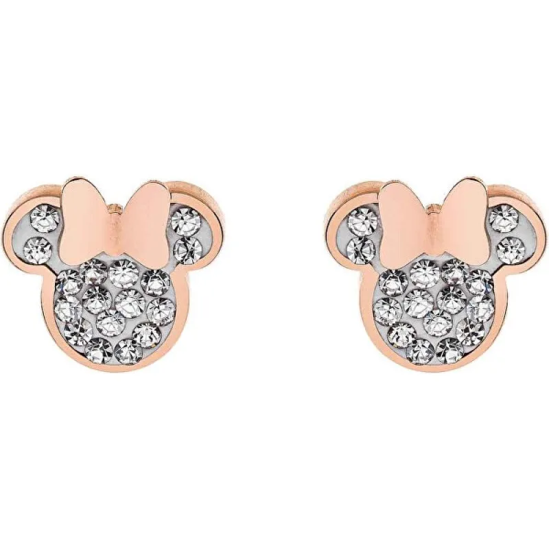 Disney detské náušnice Minnie Mouse pozlátená oceľ E600177PRWL-B.CS