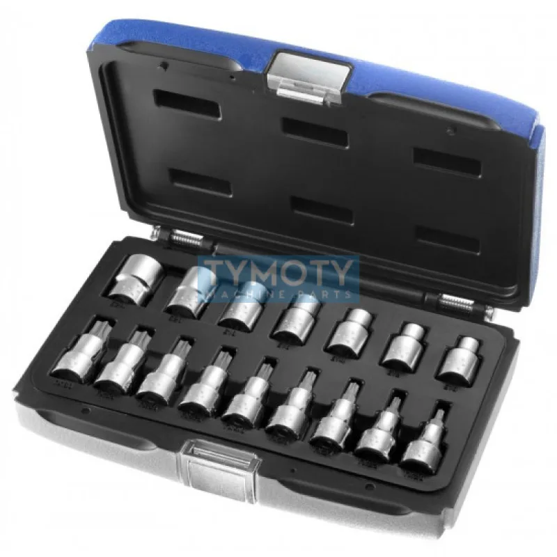 1/2" Sada zástrčných hlavíc TORX, 16dielna, TONA EXPERT, E032907