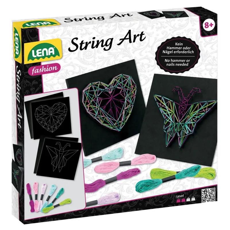 Lena Lena String Art motýľ a srdce