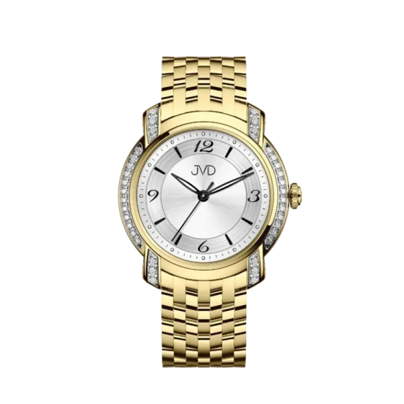 JVD Dámské náramkové zlacené elegantní šperkové hodinky JVD JG1042.3