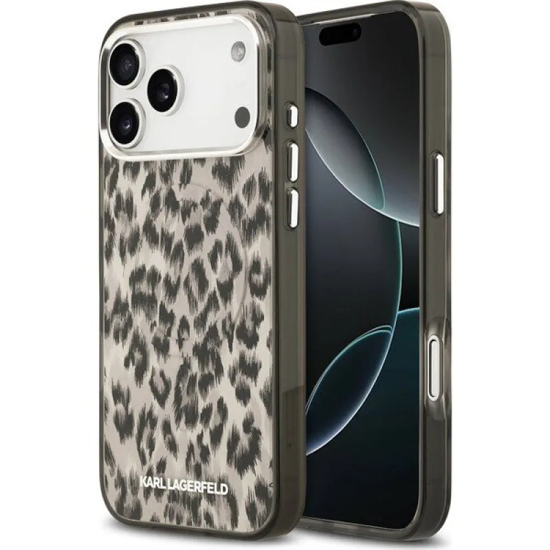 Karl Lagerfeld IML Leopard MagSafe kryt iPhone 17 Pro hnedý 57983128211