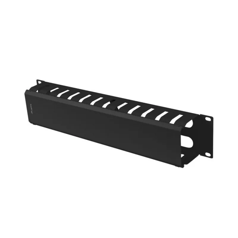 19" KABELOVÝ MANAGEMENT KOVOVÝ 2U TYP A ČERNÝ LANBERG AK-1705-B
