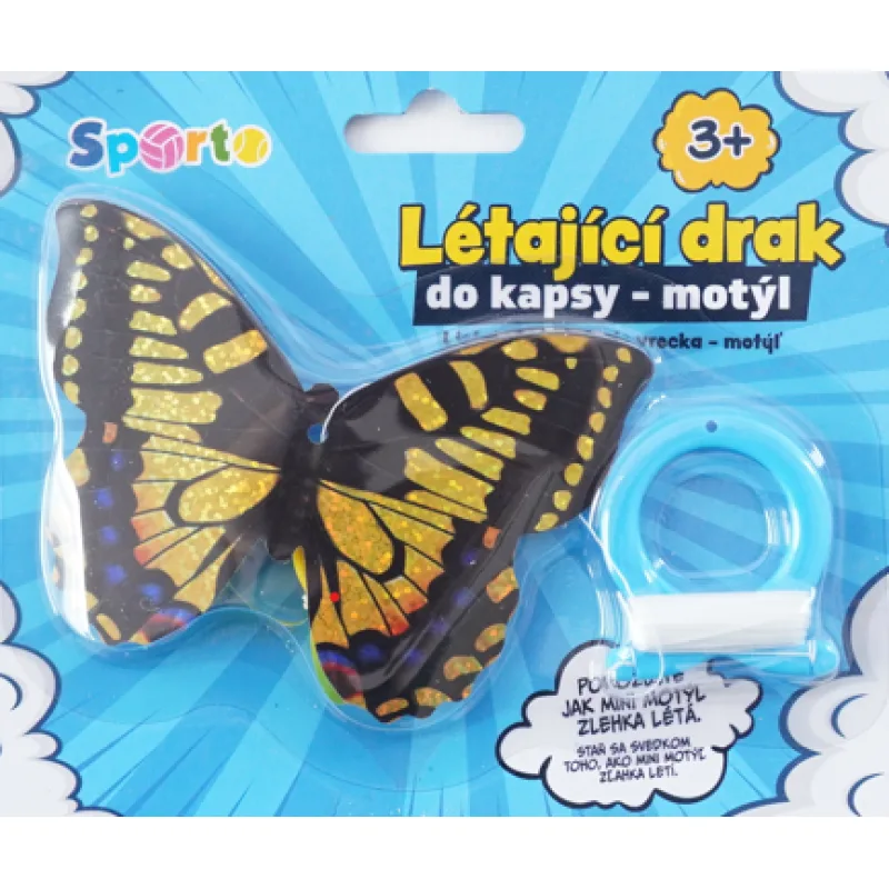 Sporto SPORTO Lietajúci drak do vrecka - motýľ