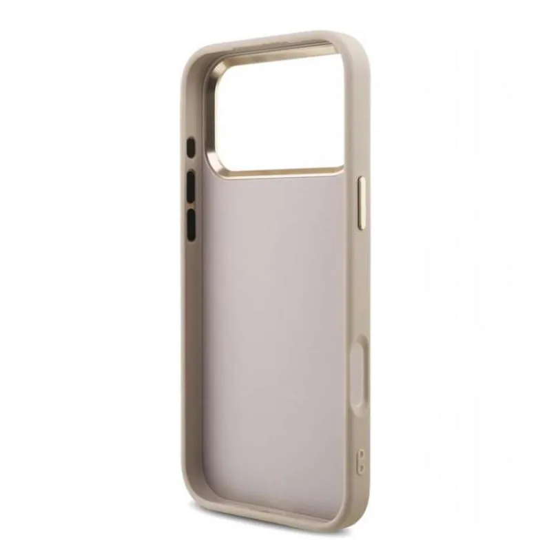 Guess PU 4G Metal Logo Strap kryt iPhone 18 Pro ružový (57983131393)