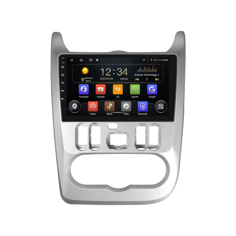 Isudar 2DIN autorádio T72-IEV155 Android, Dacia Logan I, Sandero I T72-UN04M/A7096