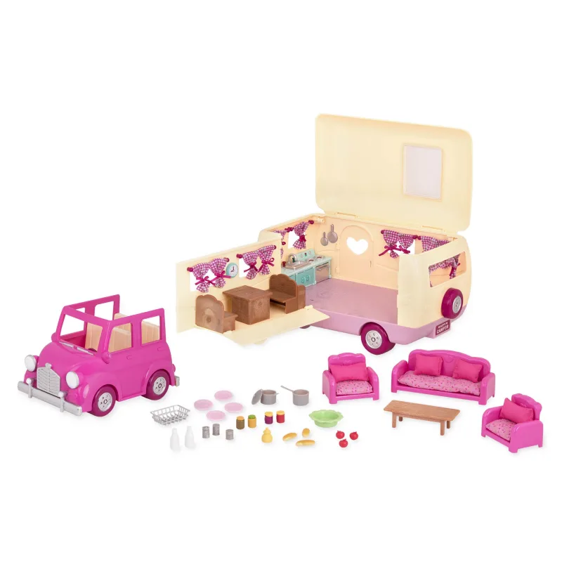 Li‘l Woodzeez Sada na kempovanie Pink Happy Camper