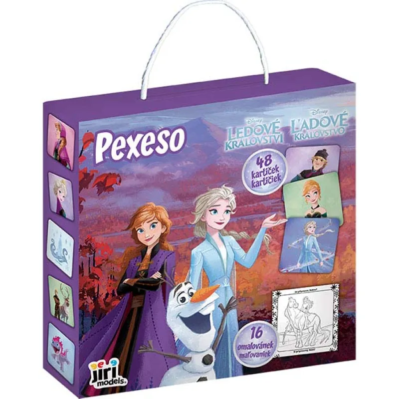 Jiri Models Pexeso v krabičke s omaľovánkou FROZEN - Ľadové kráľovstvo