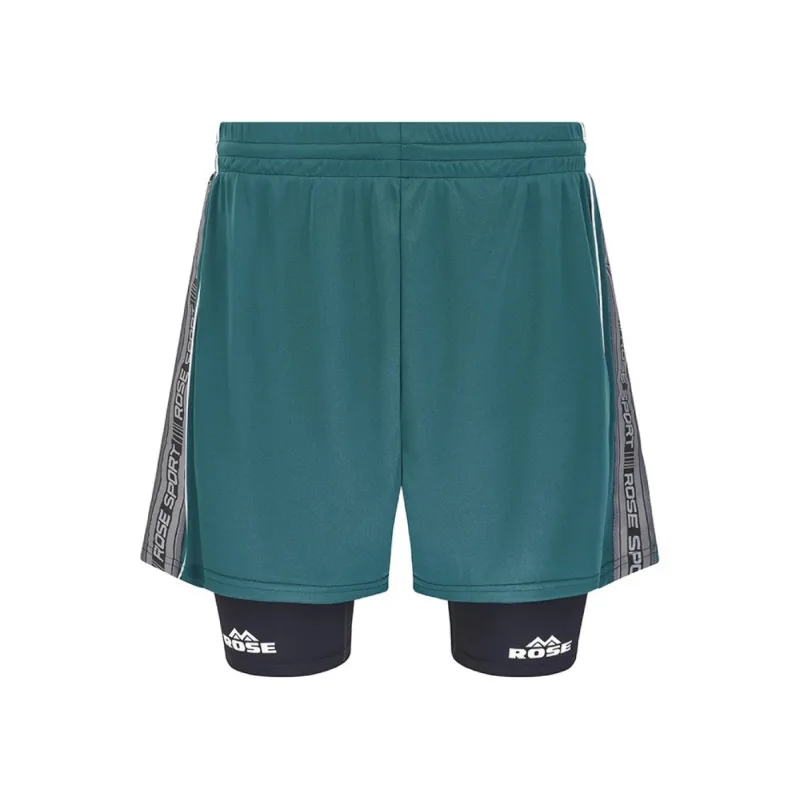 Martine Rose Double Football Sport Shorts Green - L
