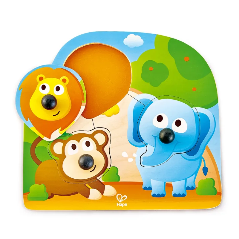Hape Puzzle s úchytkami - Divočina