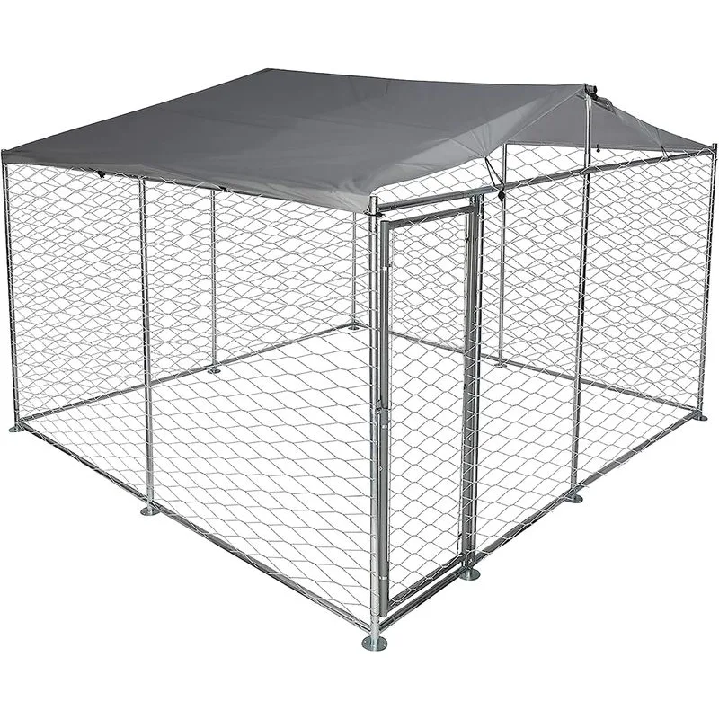 Voliéra Strend Pro, pre psa, klietka, so strechou, 3x3x2,1 m