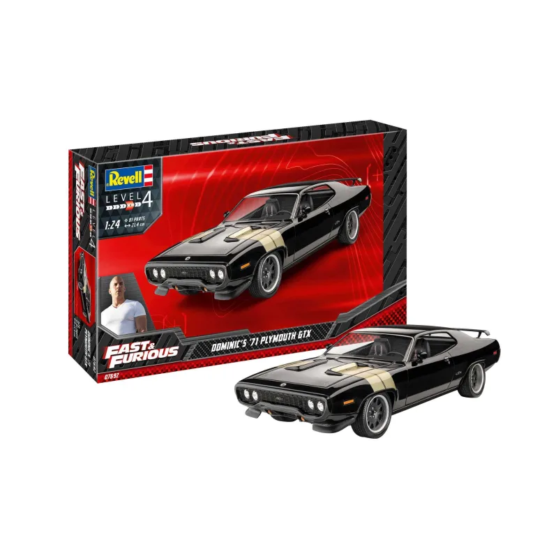 Revell Plastic ModelKit auto 07692 - Fast & Furious - Dominicov 1971 Plymouth GTX (1:24)