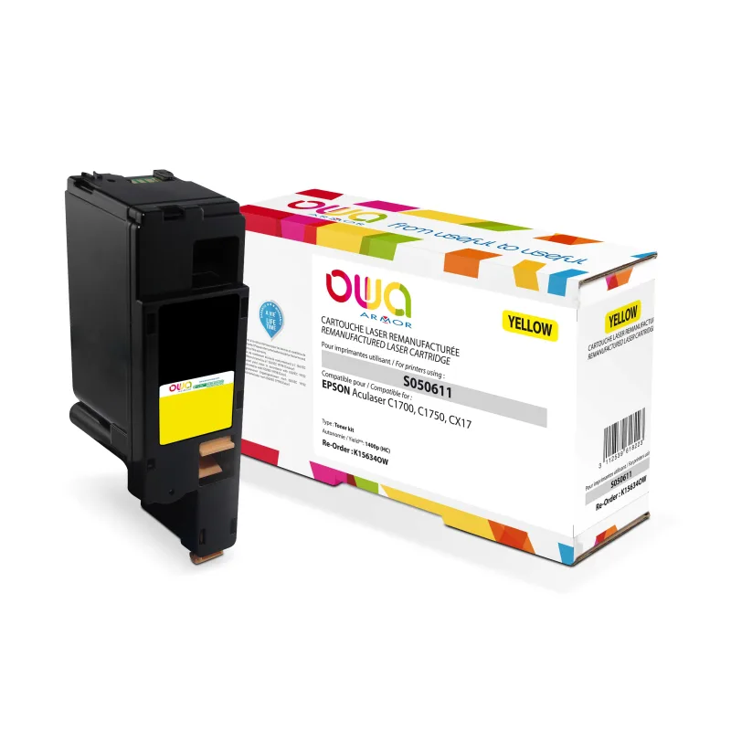 OWA Armor toner kompatibilní s Epson C13S050611, 1400st, žlutá/yellow K15634OW