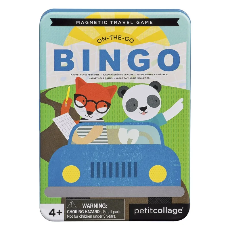 Petit Collage Magnetická hra Bingo - poškodená kovová krabička
