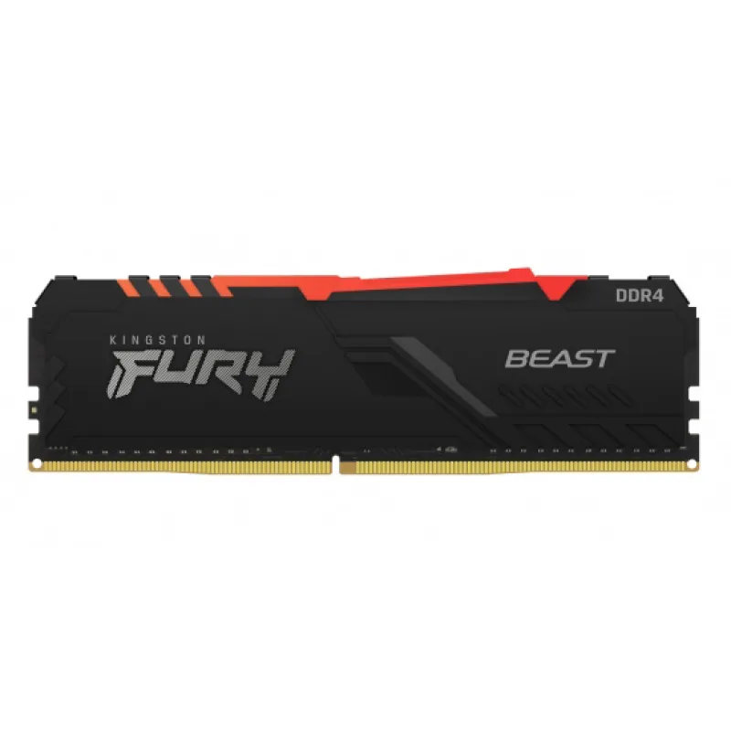 Kingston FURY Beast/DDR4/8GB/3200MHz/CL16/1x8GB/RGB/Black KF432C16BB2A/8