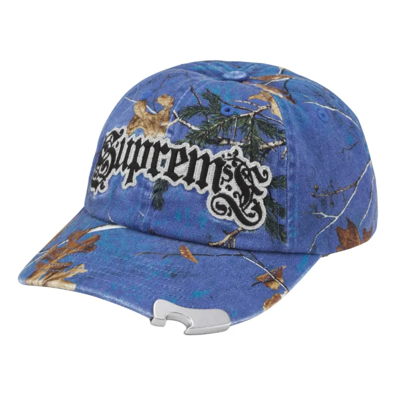 Supreme Bottle Opener 6-Panel Hat Cap Realtree Xtra Royal Blue Camouflage - OS