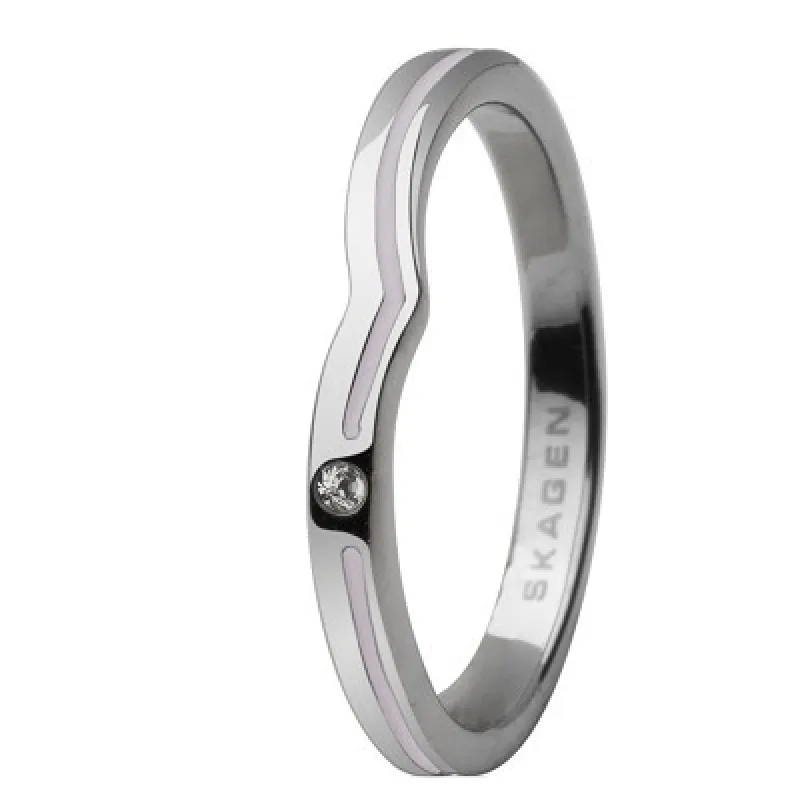 Dámsky Prsteň Prsteň SKAGEN JRSV018SS6 (13 )