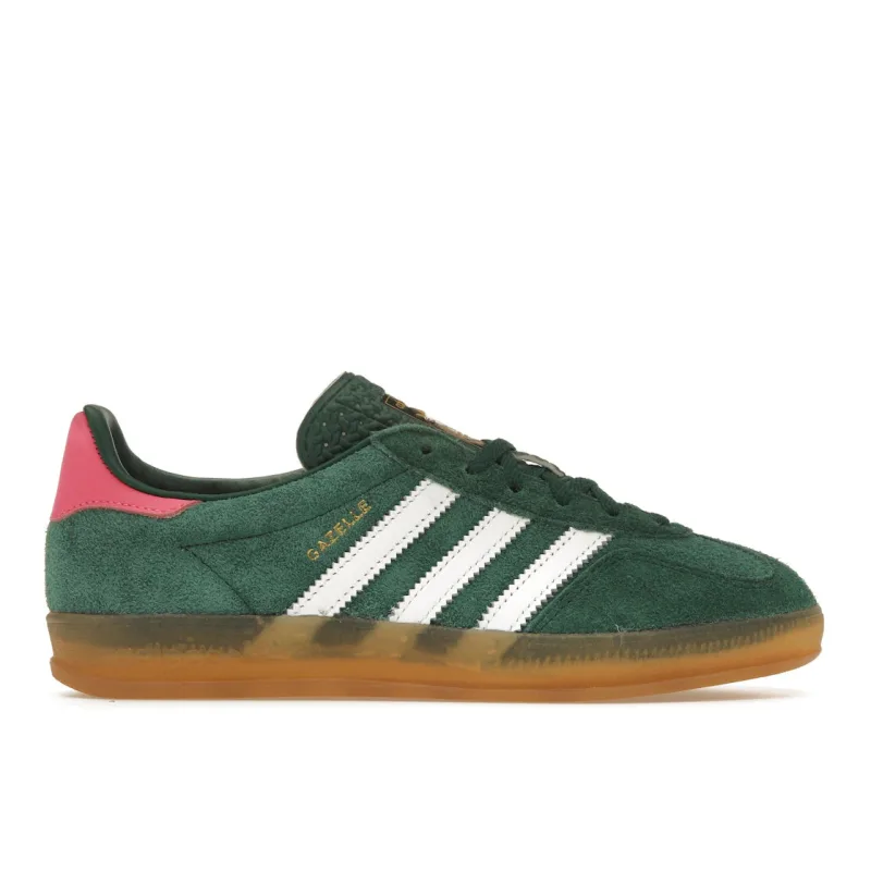 adidas Gazelle Indoor Collegiate Green Lucid Pink (Women's) - 36.5