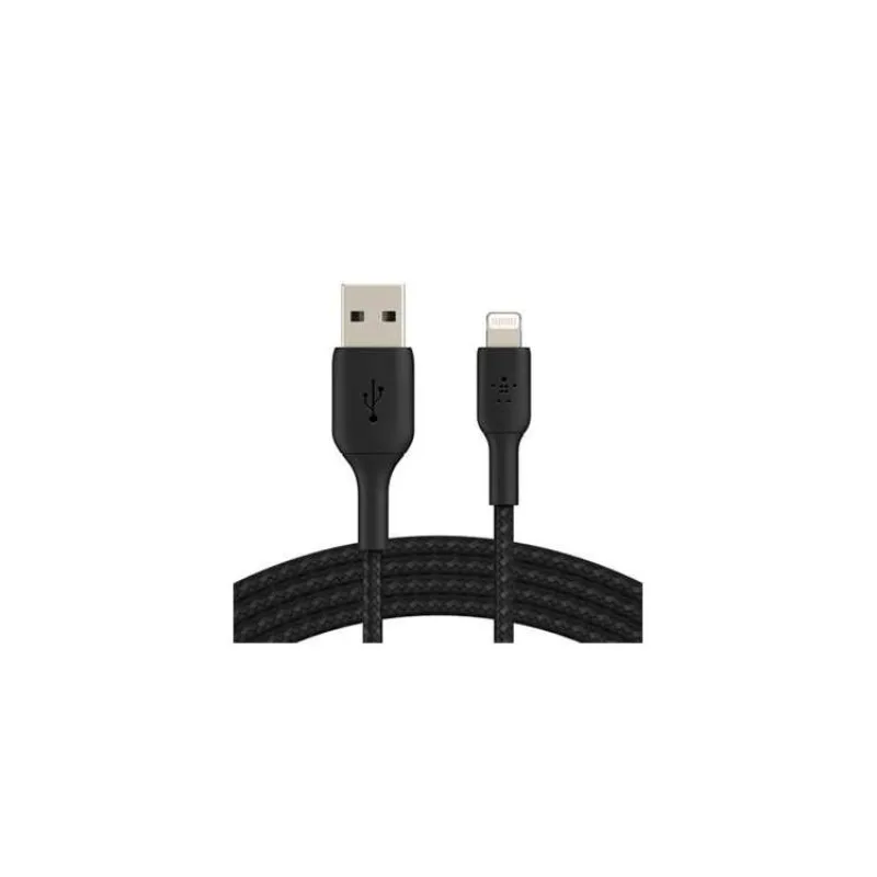 Belkin BOOST CHARGE™ Lightning/USB-A kabel, 2m, černý - odolný (CAA002bt2MBK)