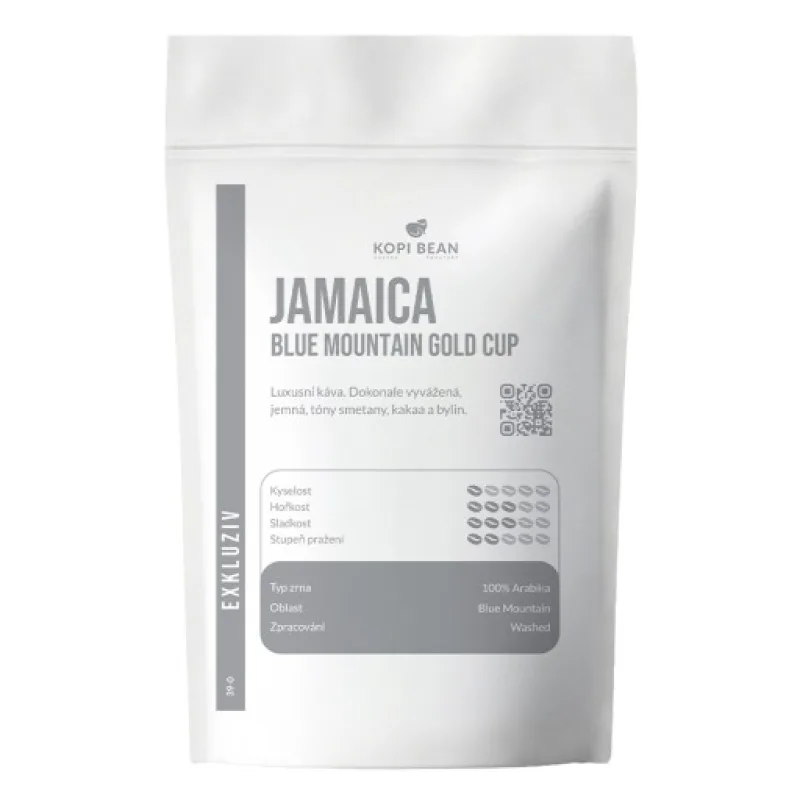 Jamaica Blue Mountain Arabika 500g, Zpracování V60, chemex, moccamaster