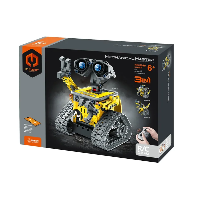iM.Master Stavebnica iM.MASTER 3v1 programovateľný robot RC plast 2,4GHz 434 dielikov na bat. v krabici 31x23cm