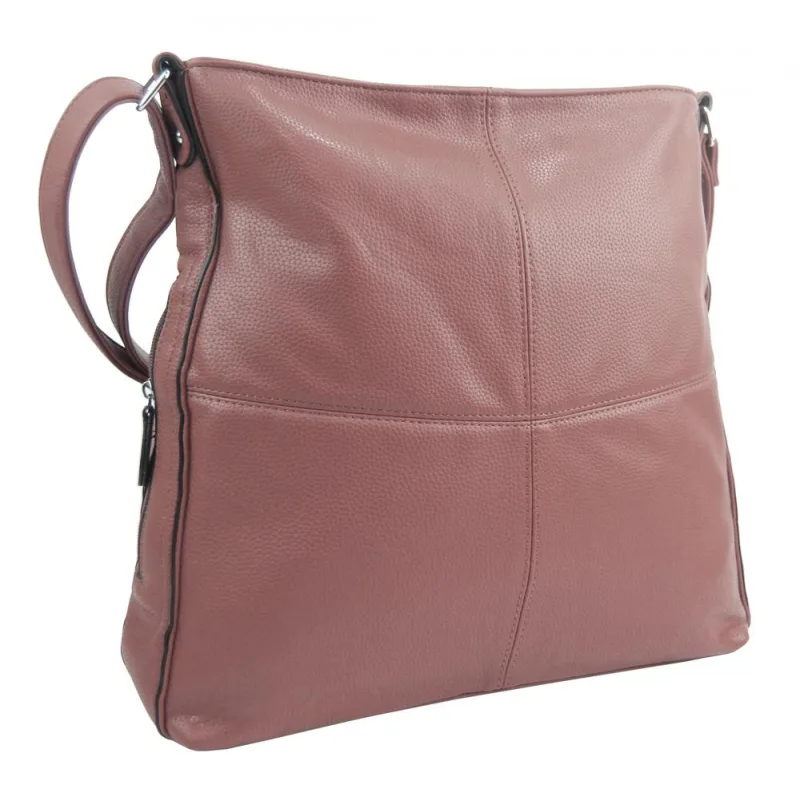 Maria Marni Praktická veľká dámska crossbody kabelka 47-MH staroružová