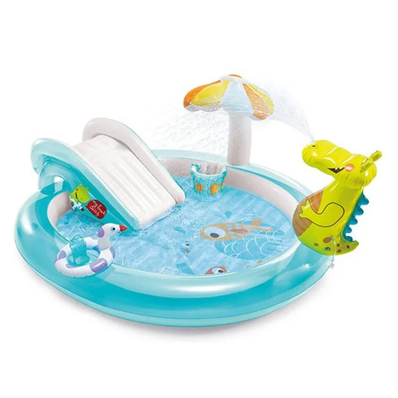 Bazénik Intex 57165, Gator play center, detský, nafukovací, 2,01x1,70x0,84 m