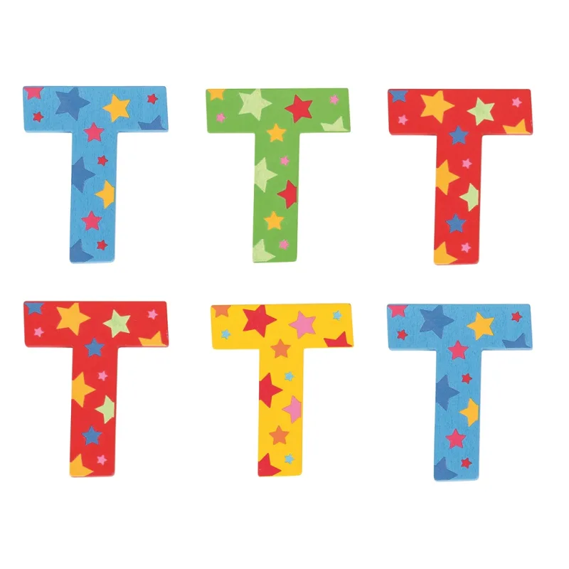 Bigjigs Toys Bigjigs Toys Hviezdičkové písmenko T