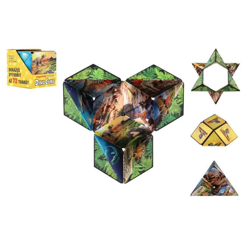 Teddies Hlavolam kostka magnetická v krabičce 6x6x6cm