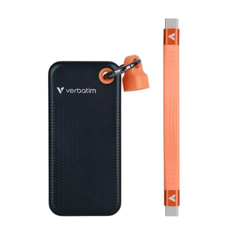 VERBATIM Pocket SSD 2TB, USB-C 3.2 Gen 2, černá/oranžová (32197)