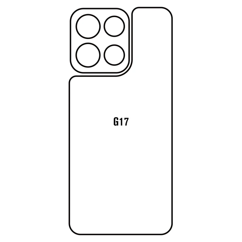 Sunshine Motorola G17 Zadná Hydrogél ochranná fólia Strih: Zadná časť 2, Typ fólie: Číra