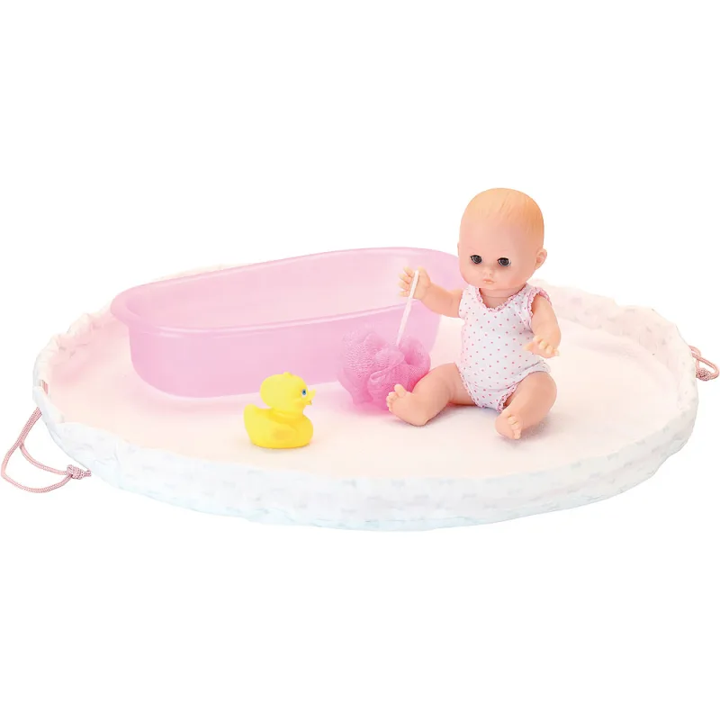 Petitcollin Petitcollin Bábika 28 cm s výbavičkou na kúpanie