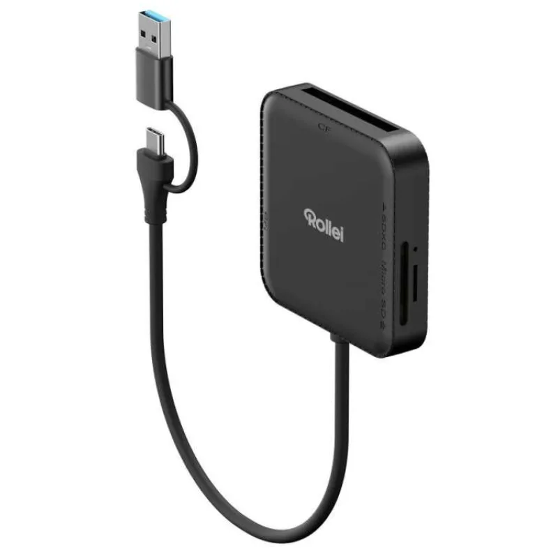 Rollei 4-in-1 Card Reader for SD, CF, MS & microSD (25102)